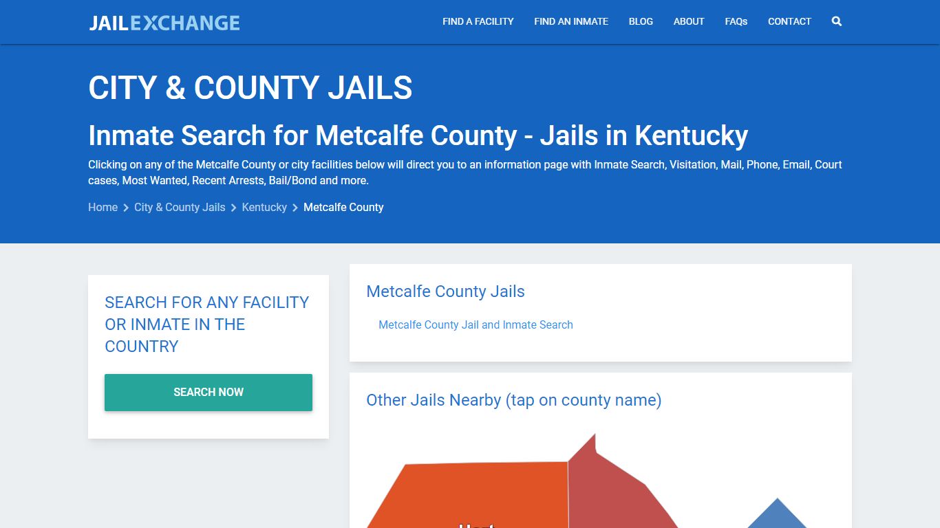 Inmate Search for Metcalfe County | Jails in Kentucky - Jail Exchange